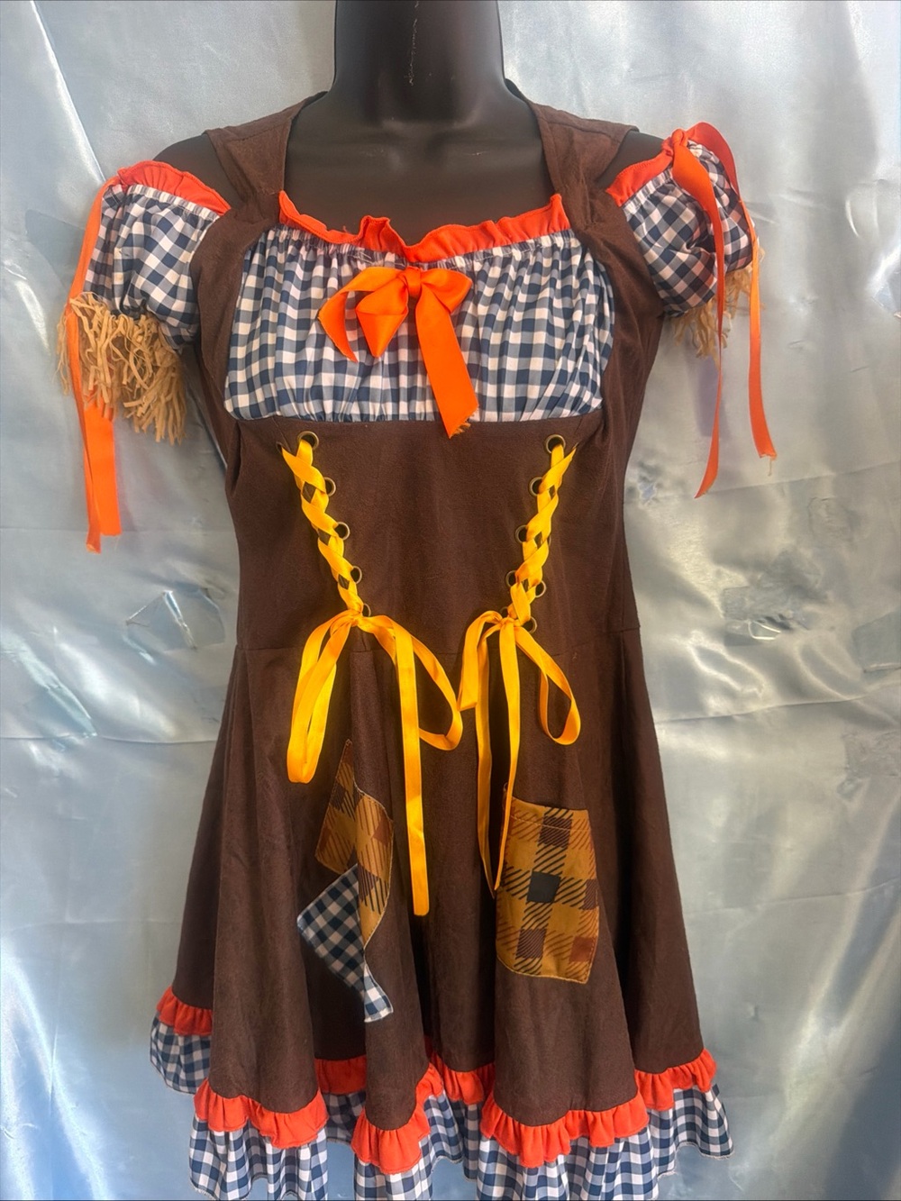 Sexy Scarecrow Dress Costume - Spirit Halloween - Size medium